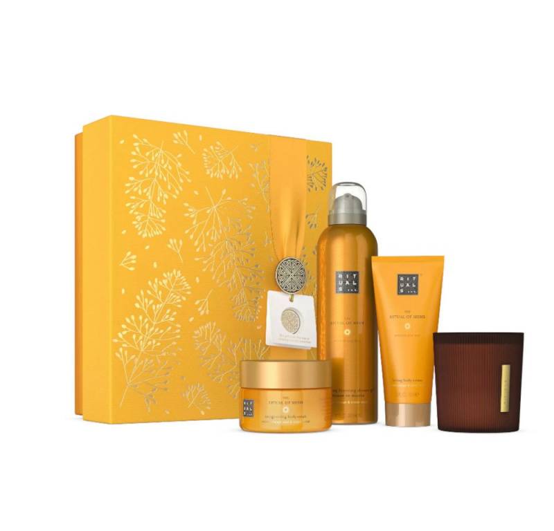 Rituals Pflege-Geschenkset Von Mehr 4 tlg: Creme 100 ml,Peeling 125 g,Duschgel 200 ml,Kerze 140 g von Rituals