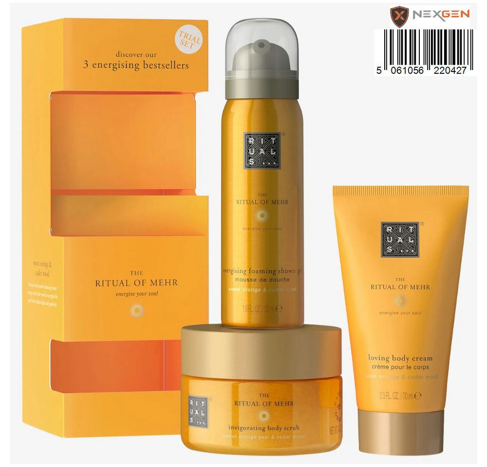 Rituals Pflege-Geschenkset von Ritual of Mehr 3-teilig Probeset: Duschgel, Creme und Scrub Rituals Pflege-Geschenkset von Ritual of Mehr 3-teilig Probeset: Duschgel, Creme und Scrub von Rituals
