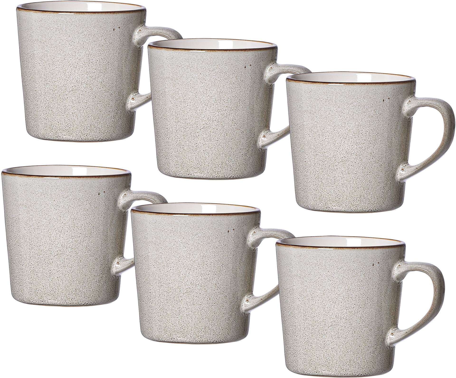 Ritzenhoff & Breker Becher "Visby,", (Set, 6 tlg., 6 Kaffeebecher (400 ml, 9 cm Durchmesser, 9 cm hoch) von Ritzenhoff & Breker