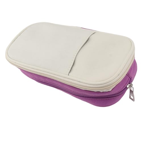 Riuulity Federmäppchen, Großes Fassungsvermögen, Modisches Federmäppchen für Studenten, Organizer und Mehrere Taschen Zur Aufbewahrung von Schreibwaren, Langlebiges und Leicht zu (Purple) von Riuulity