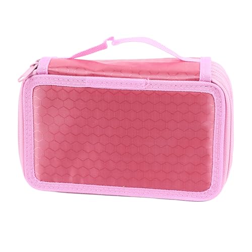 Riuulity Federmäppchen mit 72 Fächern, Stifthalter mit Großem Fassungsvermögen und Griff, ästhetischer Stift-Organizer für das Büro, College, Tragbares Federmäppchen mit (4 Schichten 72 von Riuulity