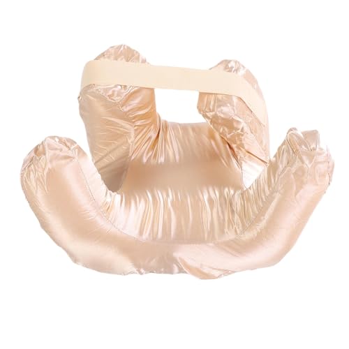 Riuulity Memory Foam Back Sleep Face Kissen für Hautschutz Bequemes Schlaflebnis mit Kompakter Größe Speziell für Rückenschläfer Ausgelegt (GOLD) von Riuulity