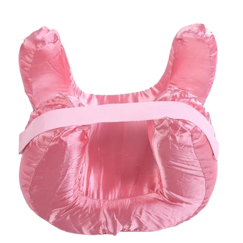 Riuulity Memory Foam Back Sleep Face Kissen für Hautschutz Bequemes Schlaflebnis mit Kompakter Größe Speziell für Rückenschläfer Ausgelegt (PINK) von Riuulity