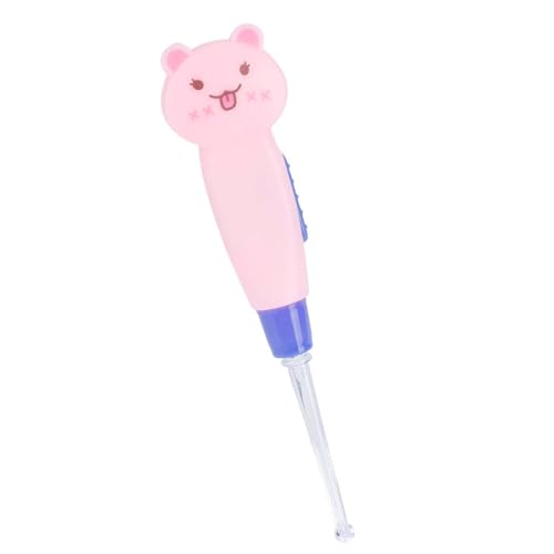Taschenlampe Earpick Earwachs Remover -Werkzeug mit Niedlichem Cartoon Design für Babys Rosa Schwein Bauchmuskeln (pinke Katze) von Riuulity