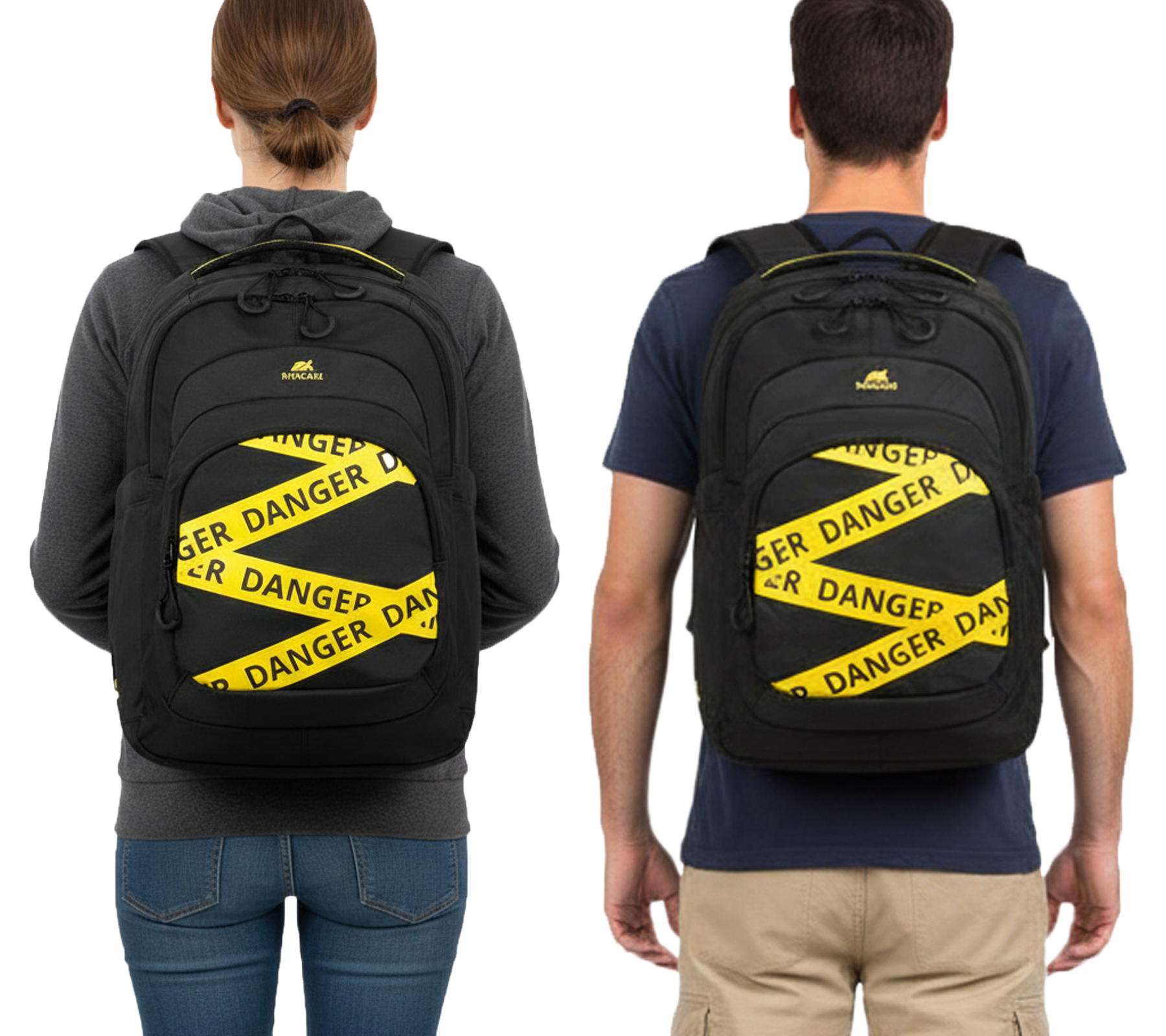 Rivacase Erebus Urban Rucksack mit 15,6" Laptopfach Alltags-Rucksack City-Rucksack 30L 5461 BK Schwarz von Rivacase