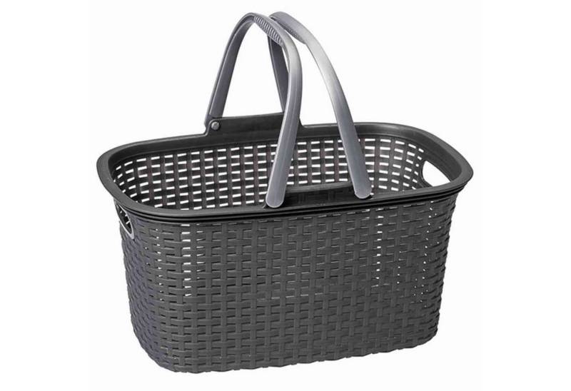 Rival Einkaufskorb Einkaufskorb "Rattan" Kunststoff mit 2 Griffen von Rival