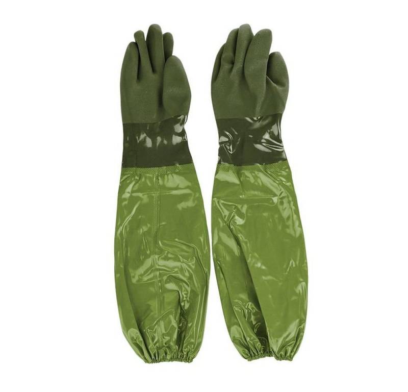 Rivanto Gartenhandschuhe (Set) 10 Stück Teich Gartenhandschuhe mit langem Unterarmschutz, wasserdicht von Rivanto