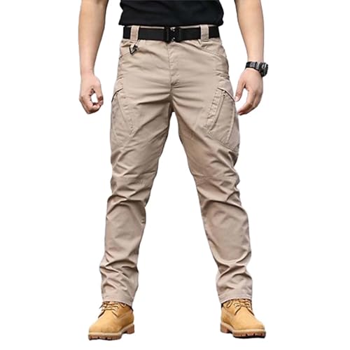 Rivccku Herren Cargo Hose Combat Hose Arbeitshose Männer Tactical Hose Atmungsaktiv Outdoor Hose mit Multi Taschen von Rivccku