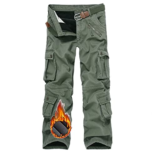 Rivccku Herren Hose Combat Hose Arbeitshose Männer Tactical Hose Atmungsaktiv Outdoor Funktionshose Baumwolle Hose mit 9 Taschen für Jagd Wandern Camping von Rivccku