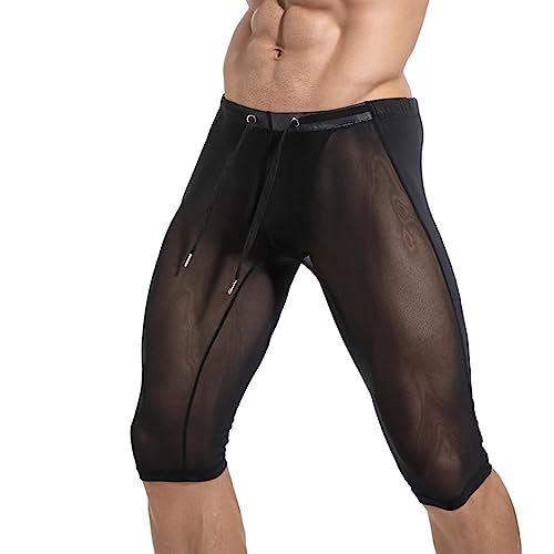 Rivccku Herren Kompressionsshorts Schnelltrocknendes Base Layer Tights Sport Unterhosen für Enge trockene und atmungsaktive Radlerhose, Sportshorts von Rivccku