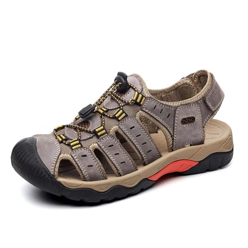 Rivccku Herren Sandalen Leder Strand Trekkingsandalen Outdoorschuhe Sommer Wanderschuhe Männer Sport-Outdoor Atmungsaktive Sandale Wandersandalen Beach Trekkingschuhe Rivccku Herren Sandalen Leder Strand Trekkingsandalen Outdoorschuhe Sommer Wanderschuhe Männer Sport-Outdoor Atmungsaktive Sandale Wandersandalen Beach Trekkingschuhe von Rivccku