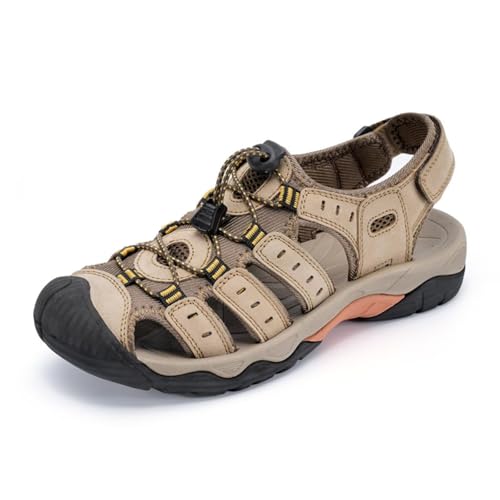 Rivccku Herren Sandalen Leder Strand Trekkingsandalen Outdoorschuhe Sommer Wanderschuhe Männer Sport-Outdoor Atmungsaktive Sandale Wandersandalen Beach Trekkingschuhe Rivccku Herren Sandalen Leder Strand Trekkingsandalen Outdoorschuhe Sommer Wanderschuhe Männer Sport-Outdoor Atmungsaktive Sandale Wandersandalen Beach Trekkingschuhe von Rivccku