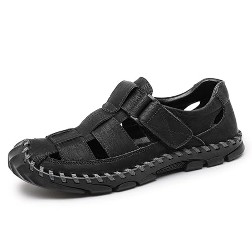 Rivccku Sandalen Herren Outdoorsandalen Sommer Wanderschuhe Trekkingsandalen Leder Strand Wandersandale Laufschuhe Lässige Sneaker Sportsandalen 38-48 Rivccku Sandalen Herren Outdoorsandalen Sommer Wanderschuhe Trekkingsandalen Leder Strand Wandersandale Laufschuhe Lässige Sneaker Sportsandalen 38-48 von Rivccku