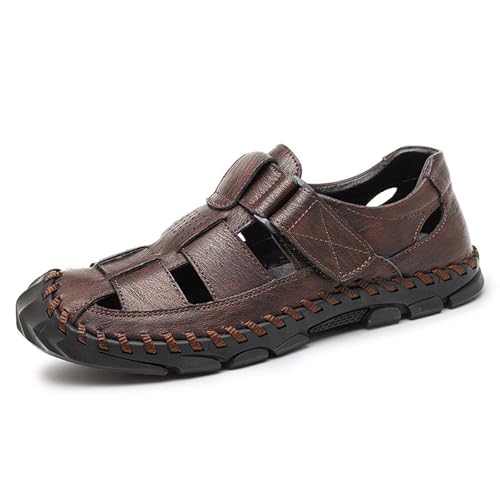 Rivccku Sandalen Herren Outdoorsandalen Sommer Wanderschuhe Trekkingsandalen Leder Strand Wandersandale Laufschuhe Lässige Sneaker Sportsandalen Rivccku Sandalen Herren Outdoorsandalen Sommer Wanderschuhe Trekkingsandalen Leder Strand Wandersandale Laufschuhe Lässige Sneaker Sportsandalen von Rivccku