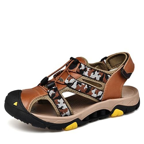 Rivccku Sandalen Herren Outdoorsandalen Sommer Wanderschuhe Trekkingsandalen Leder Strand Wandersandale Laufschuhe Lässige Sneaker Sportsandalen Rivccku Sandalen Herren Outdoorsandalen Sommer Wanderschuhe Trekkingsandalen Leder Strand Wandersandale Laufschuhe Lässige Sneaker Sportsandalen von Rivccku