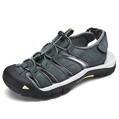 Rivccku Sandalen Herren Outdoorsandalen Sommer Wanderschuhe Trekkingsandalen Leder Strand Wandersandale Laufschuhe Lässige Sneaker Sportsandalen Rivccku Sandalen Herren Outdoorsandalen Sommer Wanderschuhe Trekkingsandalen Leder Strand Wandersandale Laufschuhe Lässige Sneaker Sportsandalen von Rivccku