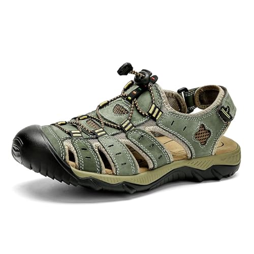 Rivccku Trekkingsandalen Herren Wandersandalen Geschlossene Sandalen Sommer Wanderschuhe Sommerschuhe für Sport- & Outdoorsandalen Rivccku Trekkingsandalen Herren Wandersandalen Geschlossene Sandalen Sommer Wanderschuhe Sommerschuhe für Sport- & Outdoorsandalen von Rivccku