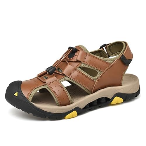 Rivccku Wanderschuhe Herren Outdoorsandalen Sommer Trekkingsandalen Leder Strand Wandersandale Laufschuhe Lässige Sneaker Sportsandalen Rivccku Wanderschuhe Herren Outdoorsandalen Sommer Trekkingsandalen Leder Strand Wandersandale Laufschuhe Lässige Sneaker Sportsandalen von Rivccku