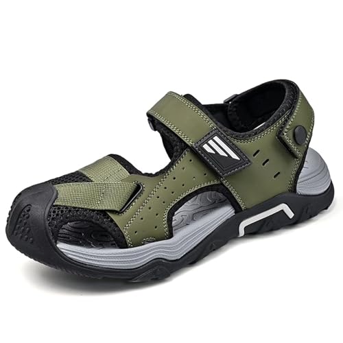 Rivccku Wanderschuhe Herren Outdoorsandalen Sommer Trekkingsandalen Leder Strand Wandersandale Laufschuhe Lässige Sneaker Sportsandalen Rivccku Wanderschuhe Herren Outdoorsandalen Sommer Trekkingsandalen Leder Strand Wandersandale Laufschuhe Lässige Sneaker Sportsandalen von Rivccku