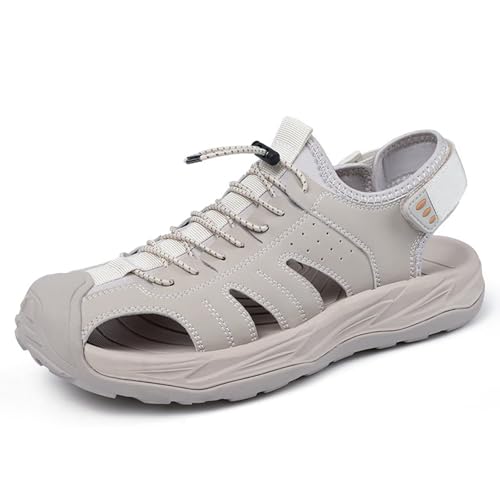 Rivccku Wanderschuhe Herren Outdoorsandalen Sommer Trekkingsandalen Leder Strand Wandersandale Laufschuhe Lässige Sneaker Sportsandalen Rivccku Wanderschuhe Herren Outdoorsandalen Sommer Trekkingsandalen Leder Strand Wandersandale Laufschuhe Lässige Sneaker Sportsandalen von Rivccku
