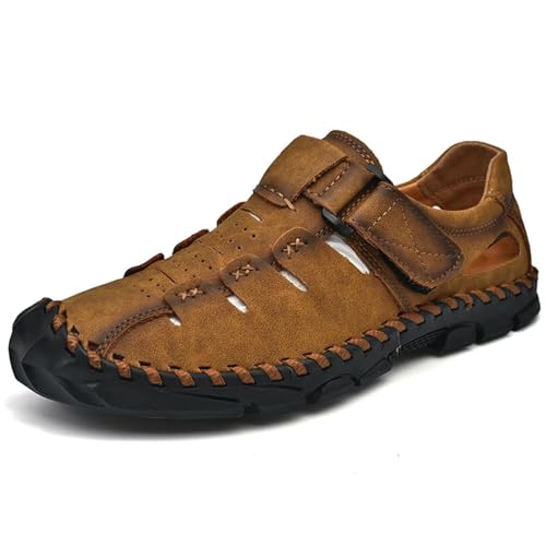 Sandalen Herren Leder Strand Wandersandale Trekkingsandalen Outdoorschuhe Sommer Freizeitschuhe Wanderschuhe Männer Sport-Outdoor Wasser Fischer Atmungsaktive Sandale 38-48 Sandalen Herren Leder Strand Wandersandale Trekkingsandalen Outdoorschuhe Sommer Freizeitschuhe Wanderschuhe Männer Sport-Outdoor Wasser Fischer Atmungsaktive Sandale 38-48 von Rivccku