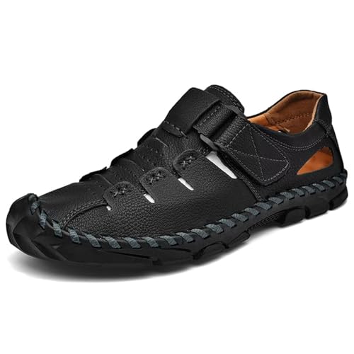Sandalen Herren Leder Strand Wandersandale Trekkingsandalen Outdoorschuhe Sommer Freizeitschuhe Wanderschuhe Männer Sport-Outdoor Wasser Fischer Atmungsaktive Sandale Sandalen Herren Leder Strand Wandersandale Trekkingsandalen Outdoorschuhe Sommer Freizeitschuhe Wanderschuhe Männer Sport-Outdoor Wasser Fischer Atmungsaktive Sandale von Rivccku