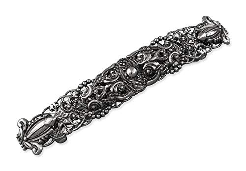 Rivelle Damen Trachten Haarspange Moni Haarschmuck Vintage Hochzeit Metall Silber von Rivelle