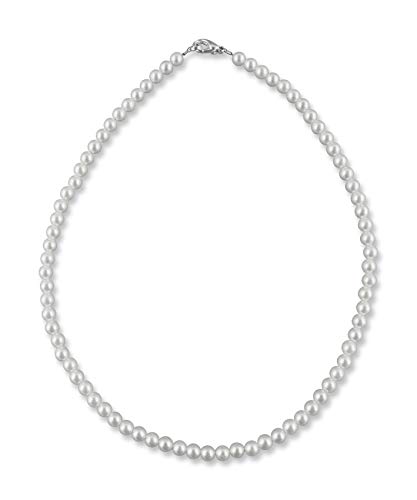 Rivelle Damen Perlenkette 38 cm Perle 5 mm weiß Kette Perlen Collier Halsschmuck Geschenk-Box Modeschmuck Rivelle Damen Perlenkette 38 cm Perle 5 mm weiß Kette Perlen Collier Halsschmuck Geschenk-Box Modeschmuck von Rivelle