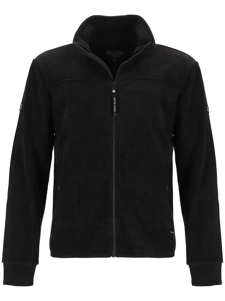River Creek Strickjacke Herren Cord-Jacke mit Stehkragen und Reißverschluss - Unifarbene Jacke River Creek Strickjacke Herren Cord-Jacke mit Stehkragen und Reißverschluss - Unifarbene Jacke von River Creek