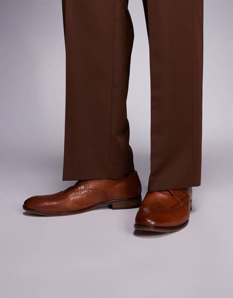 River Island - Budapester aus Leder in Braun von River Island