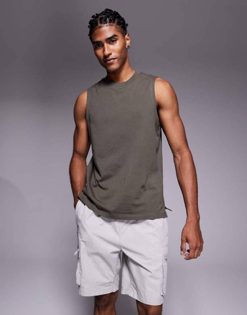 River Island - Cargo-Shorts in Hellgrau von River Island