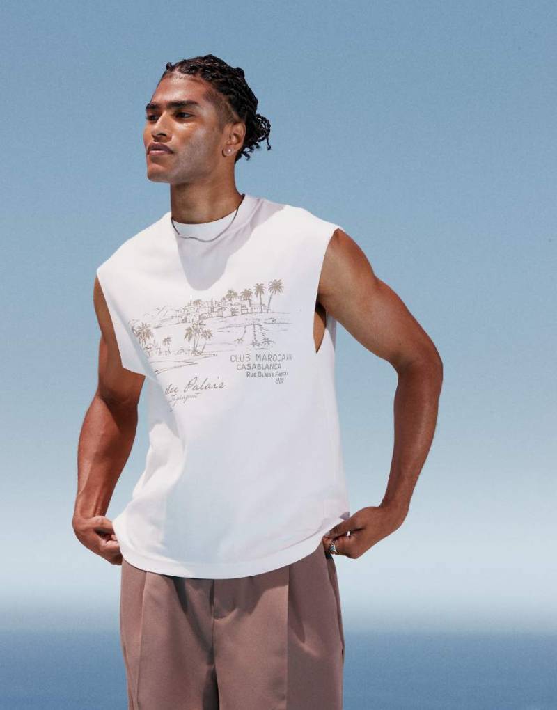 River Island - Club Marocain - Tanktop in Weiß von River Island