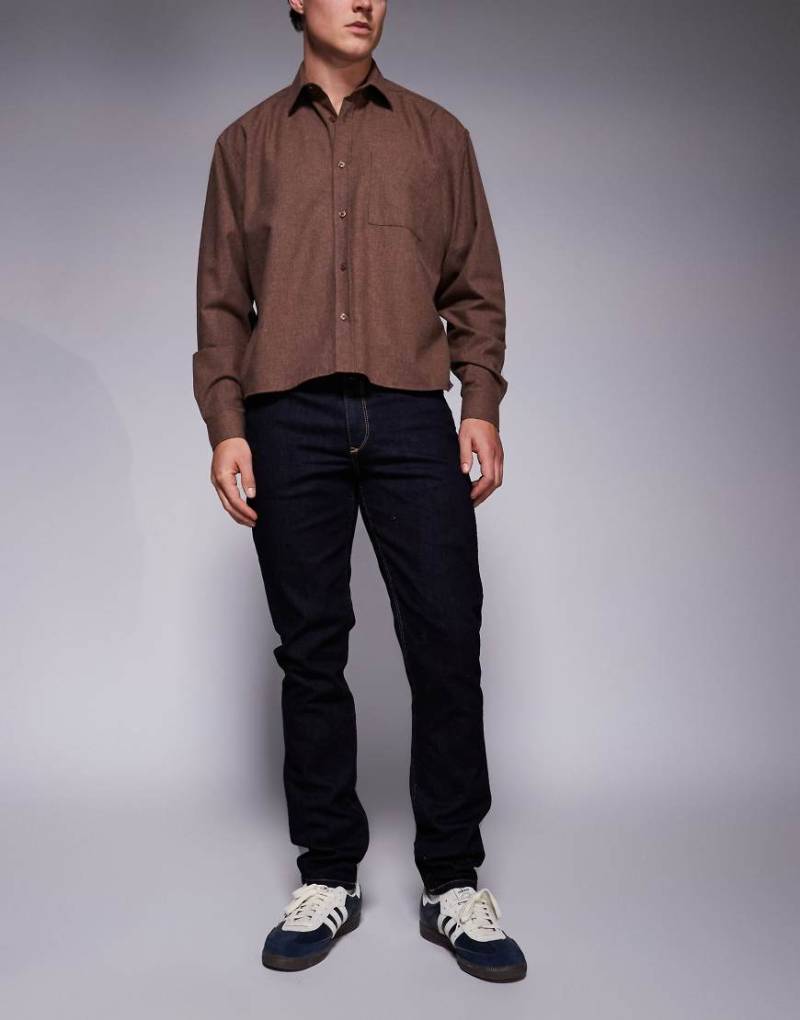 River Island - Eng geschnittene Jeans in indigoblauer Waschung-Marineblau von River Island