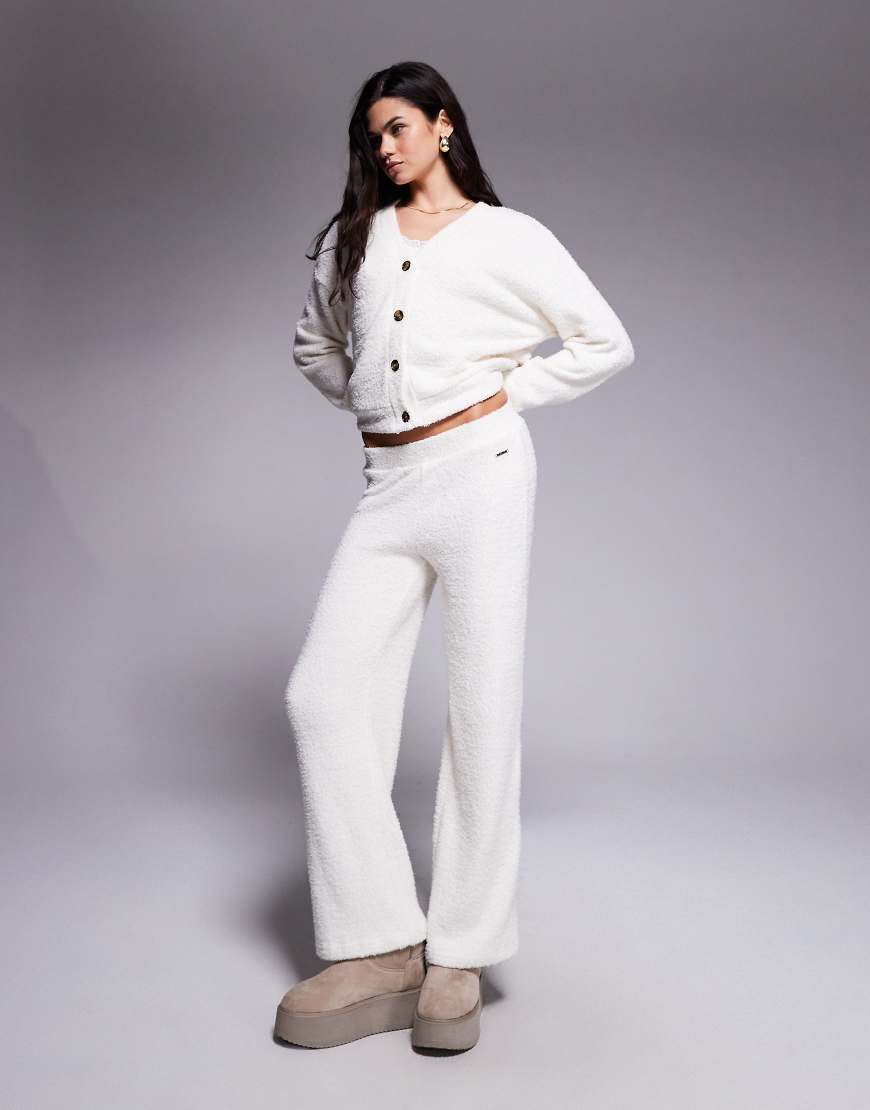 River Island - Gemütliche Hose in Creme, Kombiteil-Weiß von River Island