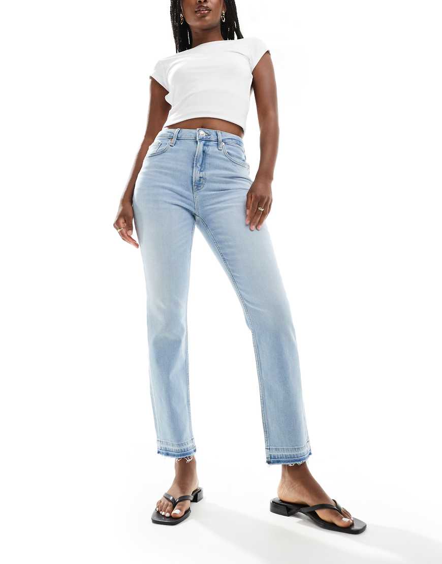 River Island - Gerade geschnittene Jeans in Hellblau von River Island