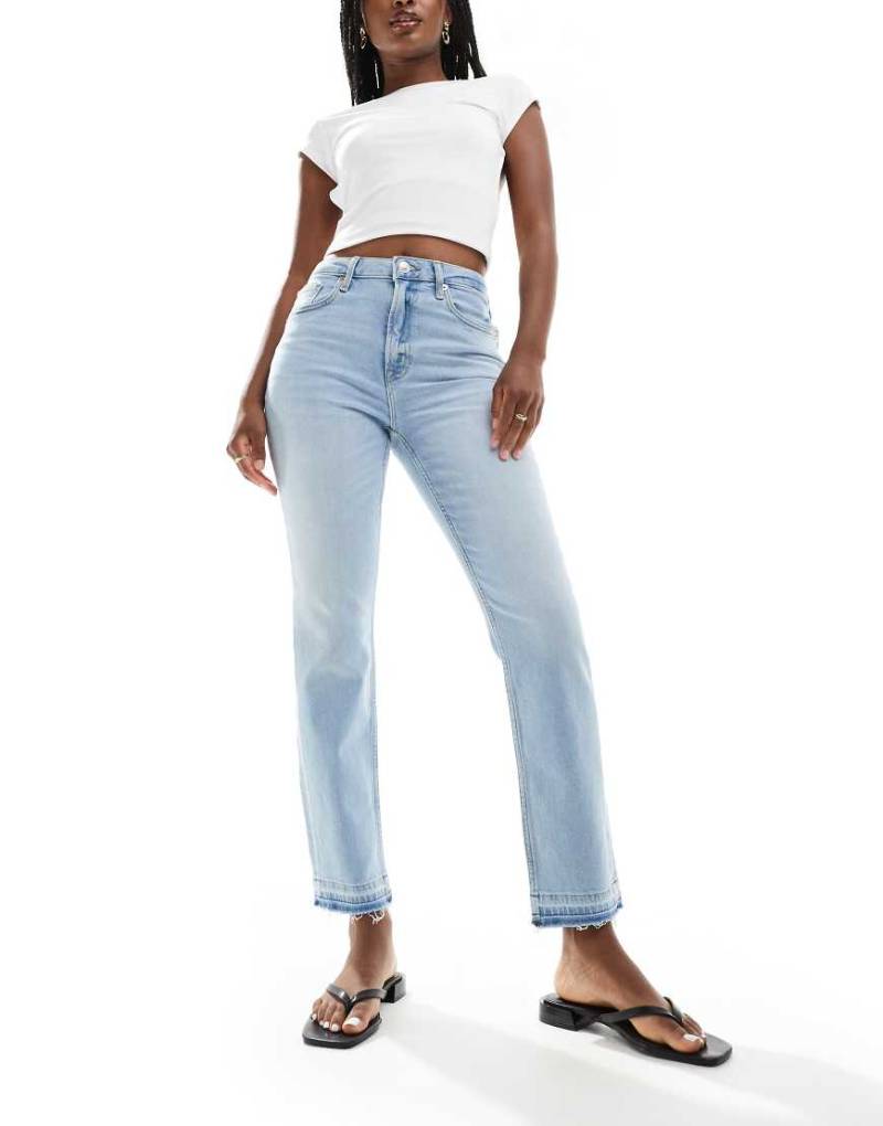 River Island - Gerade geschnittene Jeans in Hellblau von River Island