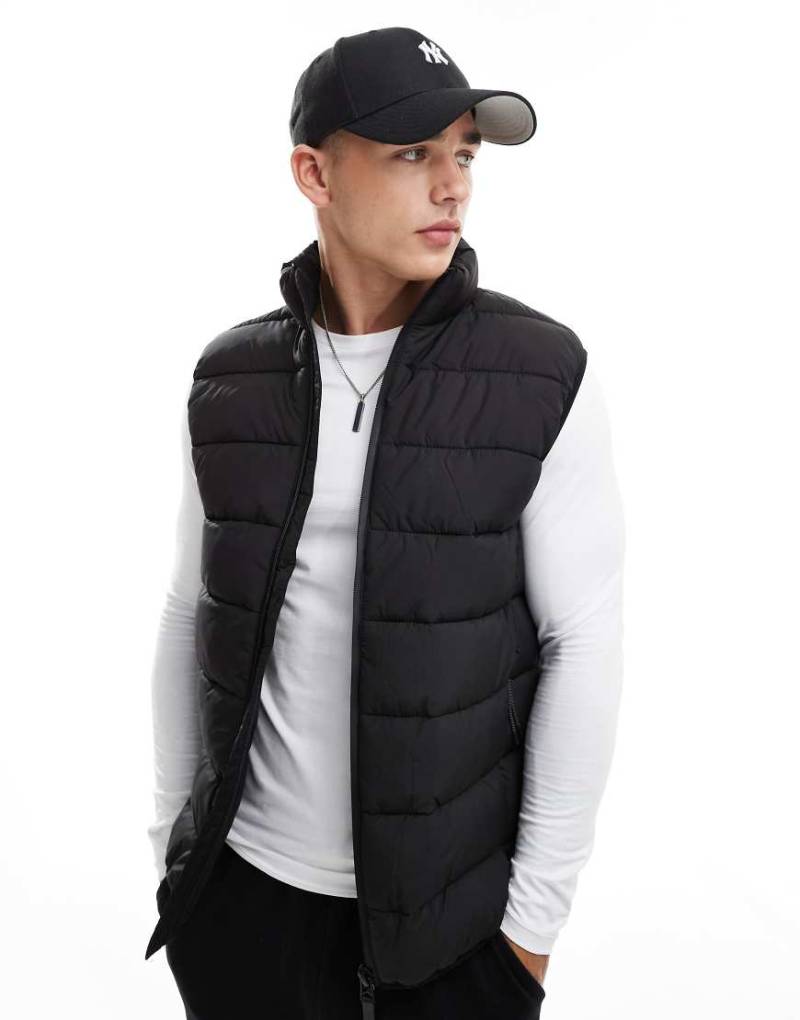 River Island - Gilet in Schwarz River Island - Gilet in Schwarz von River Island
