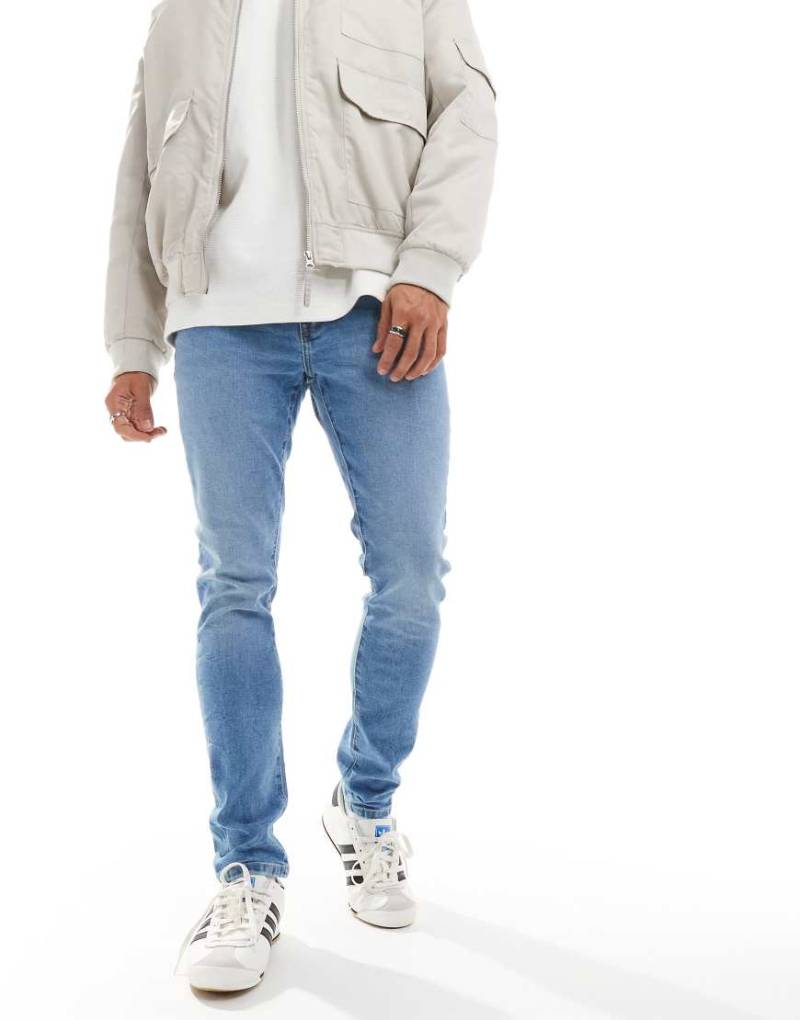 River Island - Jeans mit engem Schnitt in Hellblau von River Island