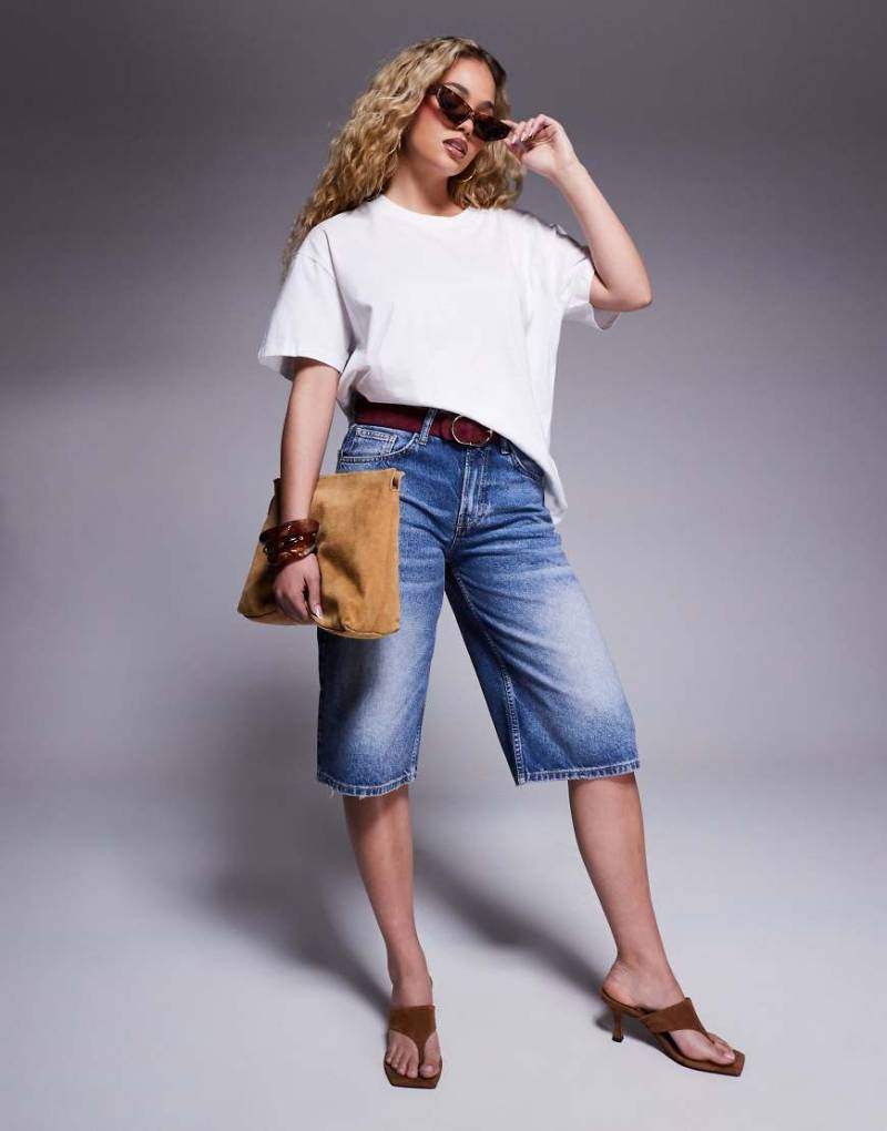 River Island - Jort aus Denim in mittelblauer Waschung von River Island