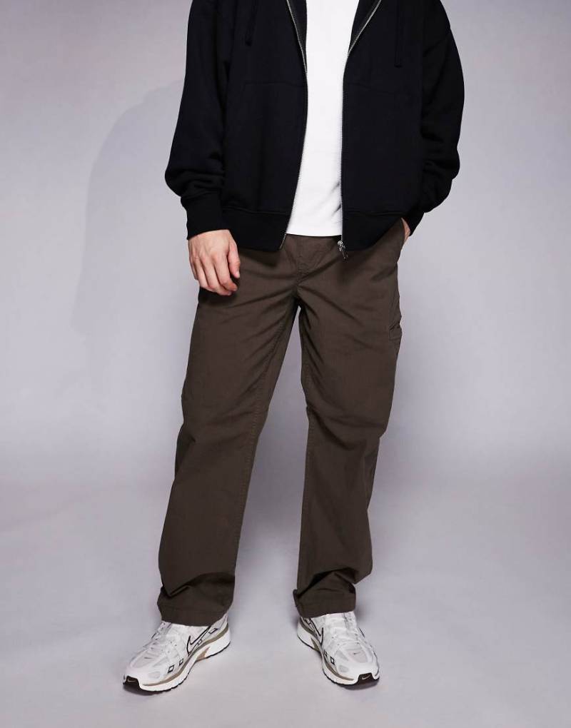 River Island - Loose-Fit-Schlupfhose in Braun-Brown von River Island