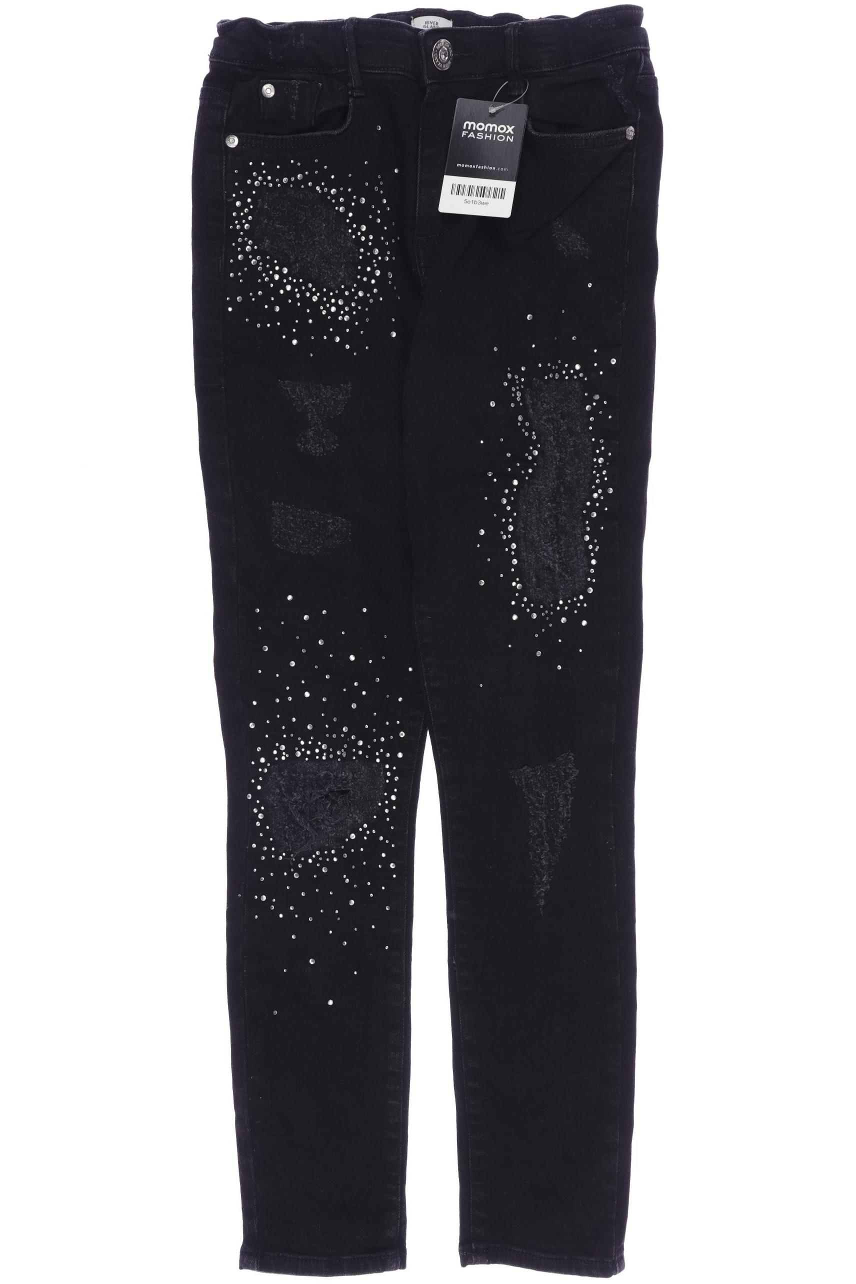 River Island Mädchen Jeans, schwarz von River Island