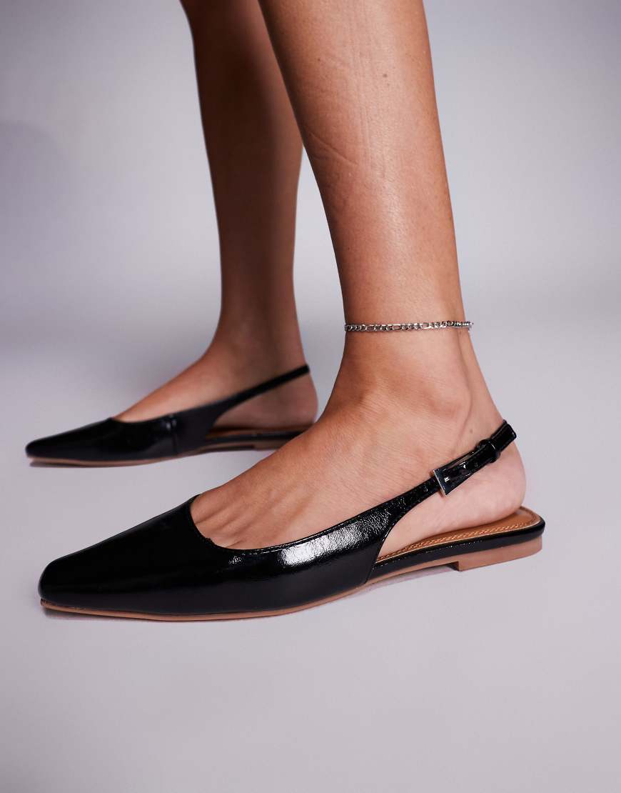 River Island - Slingback-Ballerinas in Schwarz River Island - Slingback-Ballerinas in Schwarz von River Island