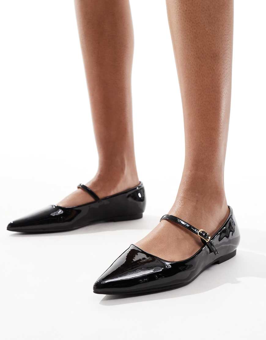 River Island - Spitze Ballerinas in Schwarz River Island - Spitze Ballerinas in Schwarz von River Island
