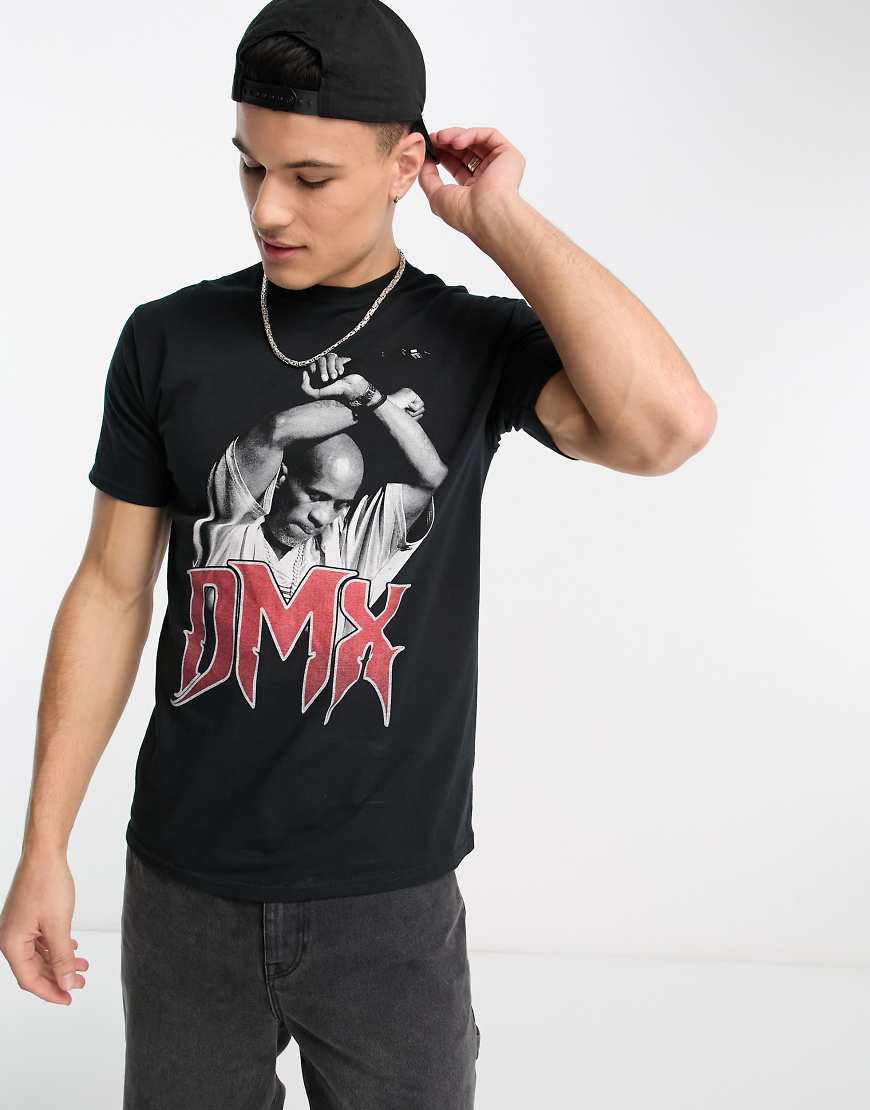 River Island - T-Shirt in Schwarz mit DMX -Print von River Island