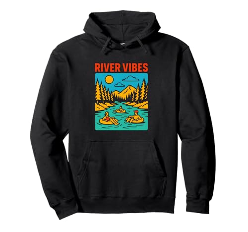 River Float Trip Vibes Retro Damen Fun Pullover Hoodie von River Rendezvous - Float Trips and Lake Life