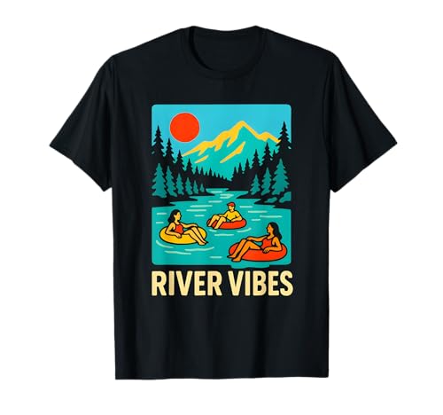 River Float Trip Vibes Retro Damen Fun T-Shirt von River Rendezvous - Float Trips and Lake Life