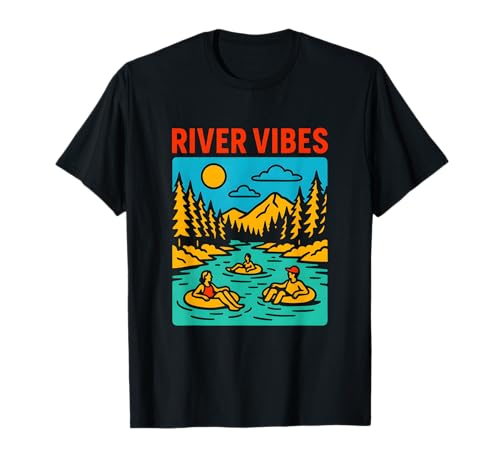 River Float Trip Vibes Retro Damen Fun T-Shirt von River Rendezvous - Float Trips and Lake Life