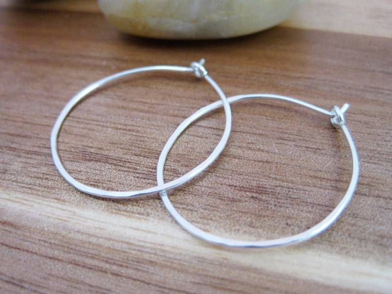 sterling Silber 1-Zoll-Creolen von RiverAndBirchJewelry