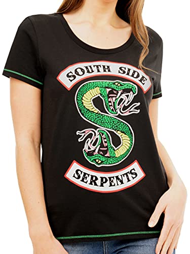 Riverdale Damen T-Shirt Southside Serpent Schwarz Large von Riverdale