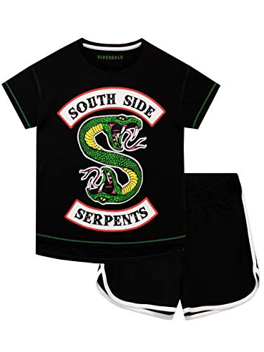 Riverdale Mädchen Schlafanzug Southside Serpent Schwarz 146 von Riverdale